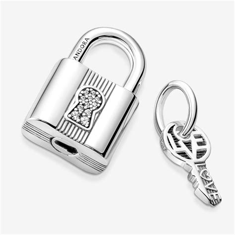2022 Pandora Lock And Key Charm S925 Sterling Silver Padlock Etsy