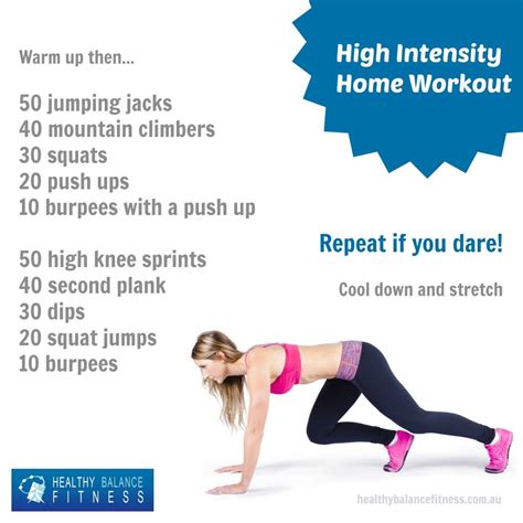 High Intensity Workout For Home High Intensity Workout At Home