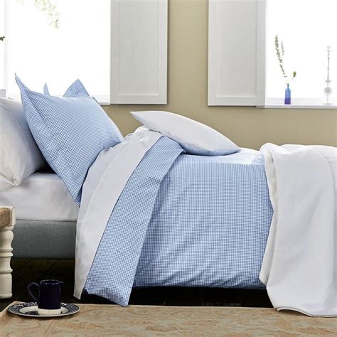Luxury Blue Gingham Check Bedding Luxury Bedding Bed Pillows Bed