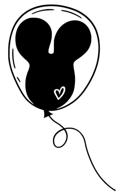 Mickey Balloon Decal | Etsy