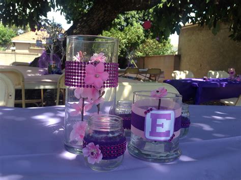 See more ideas about baby shower, baby shower themes, baby shower decorations. Pink and Purple girl babyshower | Baby shower, Table decorations