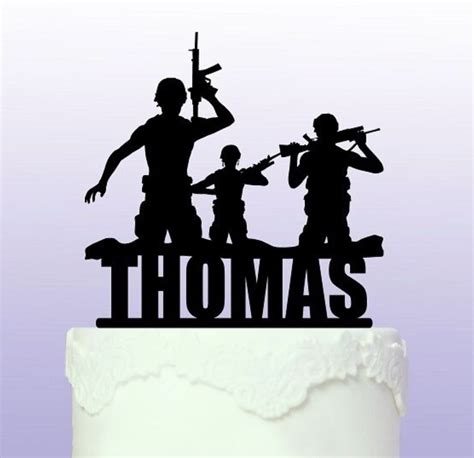 Personalised Army Cake Topper Soldier Forces Personalised Cake Toppers