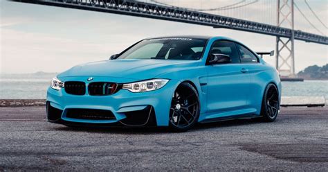 Frozen Yas Marina Blue Bmw M4 Is The Ultimate Smurf