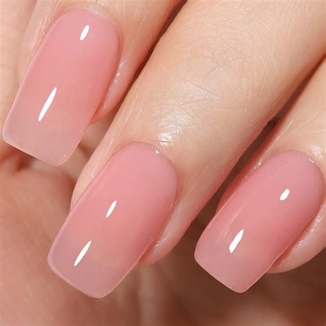 Detalle 38 imagen uñas acrilicas color rosa transparente