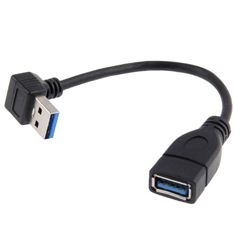 Usb 30 Right Angle 90 Degree Extension Cable Male To Female Adapter