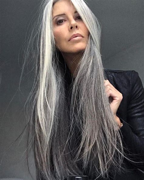 Best Long Hairstyles Grey Hair