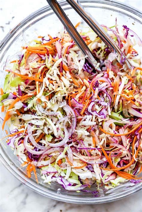 Remove saucepan from heat and add oil, onion, and celery seeds; Tangy Vinegar Coleslaw (No Mayo) foodiecrush.com #coleslaw ...