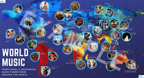 World Music Map Infographic Music Examples World Music Music For