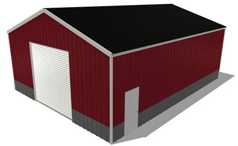 30x40 Steel Building Kit For Sale Maverick Steel Buildings