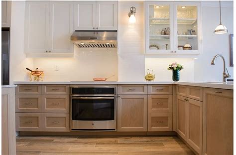 White Uppers Wood Lowers Diy Kitchen Countertops Kitchen Renovation