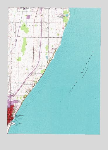 Port Washington East Wi Topographic Map Topoquest