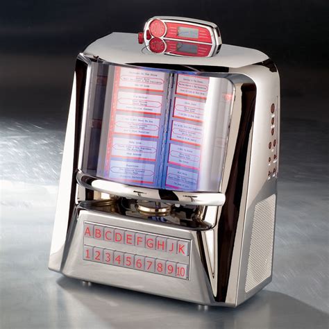 The Classic Diner Cd Jukebox Hammacher Schlemmer