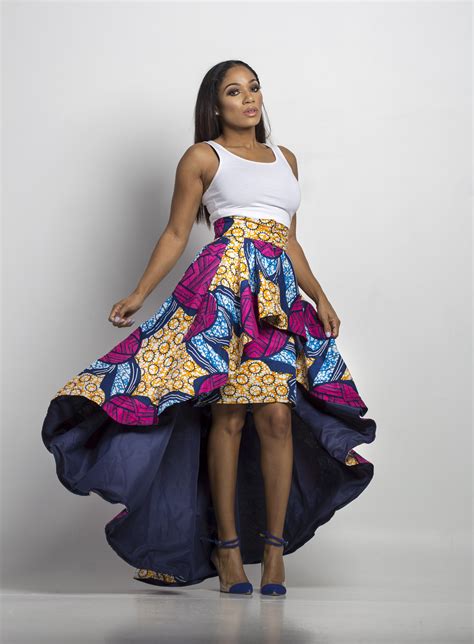 Ankara Product Of The Day Ivie High Low Skirt Set By Nomose Couture