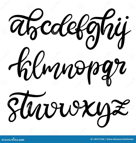 Calligraphy Font Styles Alphabet