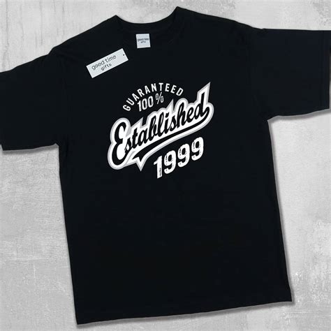 Established 1999 18th Birthday T Shirt By Good Time Ts