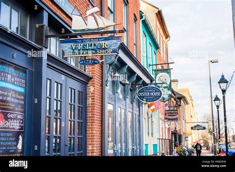 Downtown Fells Point In Baltimore Maryland Stock Photo Alamy