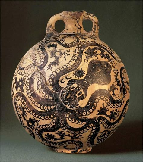 marine style octopus flask palaikastro crete greece ca 1450 bce 11 archaeological