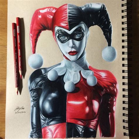 how to draw harley quinn realistic images and photos finder