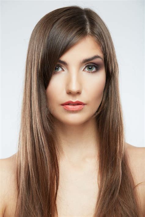 Close Up Face Long Hair Stock Image Image Of Glamour 31153979