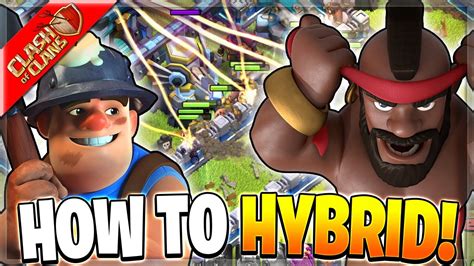 How To Use The Hybrid Attack Clash Of Clans Youtube