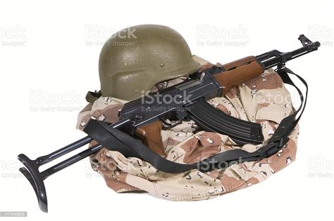 Iraqi Army Uniform And Ak47 Rifle Stock Photo Download Image Now Ak
