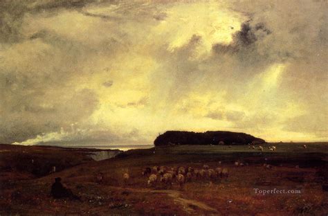 The Storm Tonalist George Inness Painting In Oil For Sale