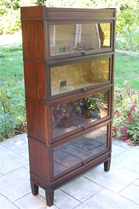 Antique Barrister Bookcases With Glass Doors House Elements Design