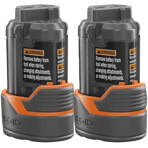 Ridgid 2 Pack Of Genuine Oem Replacement 12 Volt Battery Packs
