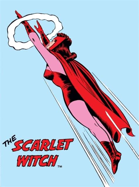 Scarlet Witch Scarlet Witch Retro Comic Art Marvel Comic Universe