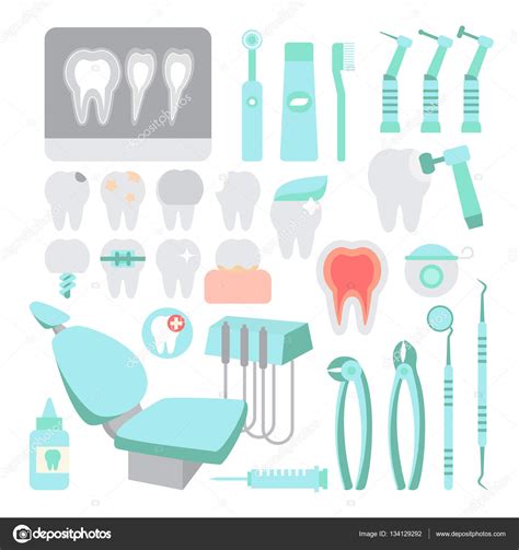 Cuidado Dental Sistema De Herramientas De Instrumentos De Dentista