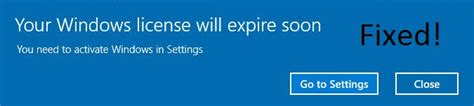 Fix Your Windows License Will Expire Soon On Windows 10
