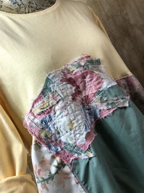 Womens Refashioned Cotton Knit T Shirt Dresstunic Etsy