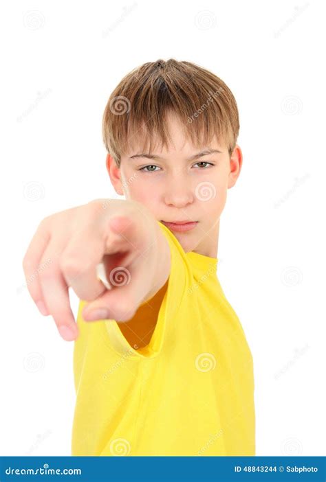 Kid Pointing At You Stock Photo Image Of Caucasian Hand 48843244