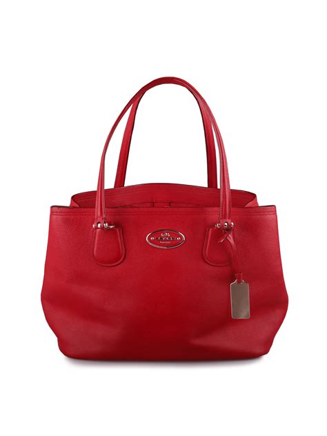 Coach Tote Bag In Red