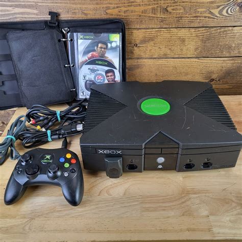 Microsoft Xbox Original System Black Console Wgames Ugel01epgobpe