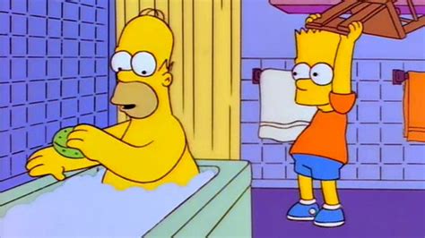 Bart Hits Homer With A Chair Know Your Meme