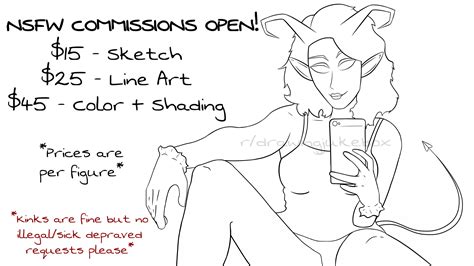 Nsfw Commissions Are Open If Anyones Looking For Some Fantasy Regular