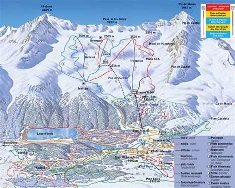 San Bernardino Ski Map