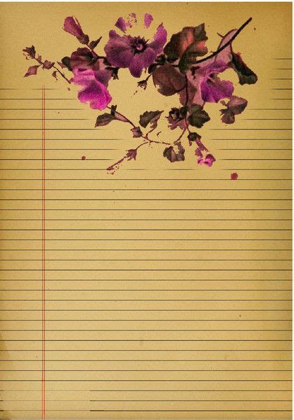 Lovely Vintage Floral Journal Pages Journal Pages Printable Lined