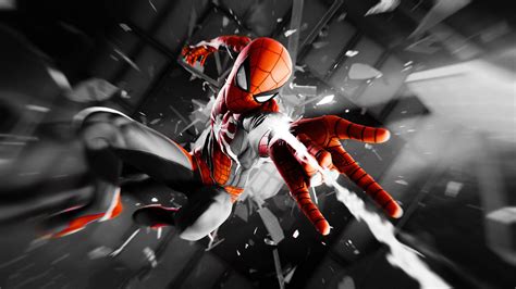 Spiderman 4k Monochrome Wallpaperhd Superheroes Wallpapers4k