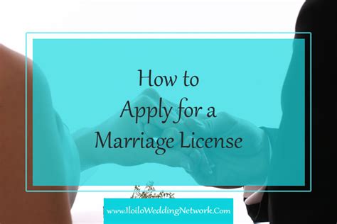 How To Apply For A Marriage License Iloilo Wedding Network