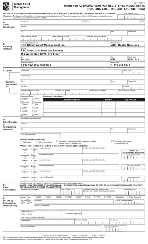 Fill Free Fillable Rbc Global Asset Management Pdf Forms