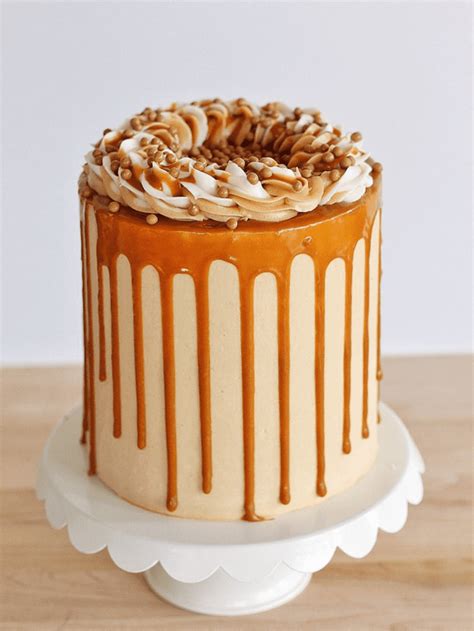 Caramel Birthday Cake Ideas Images Pictures