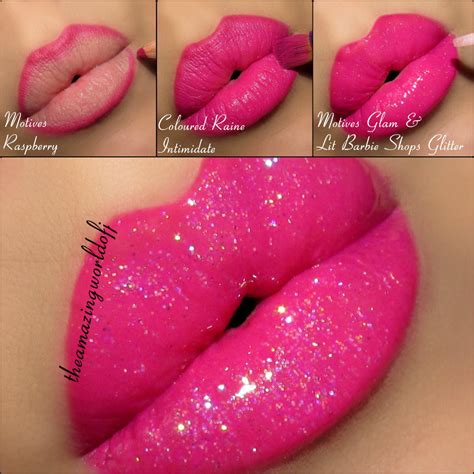 Pink Glitter Lips · How To Paint A Glitter Lip · Beauty On Cut Out Keep
