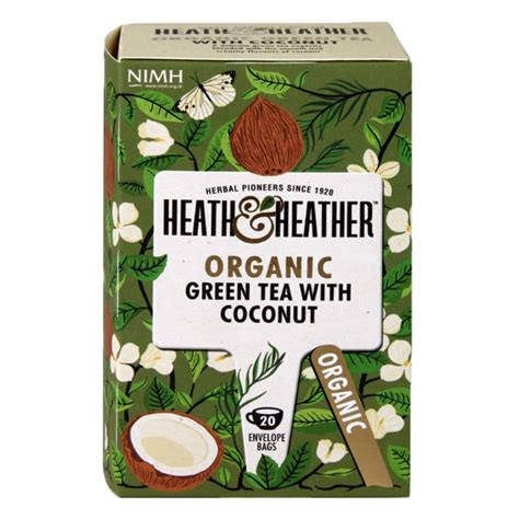 Heath And Heather Organic Green Tea With Coconut Holland And Barrett