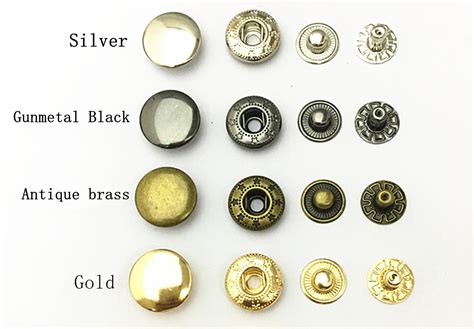 Premium 10mm 38 Metal Rivet Buttons Poppers Snap Etsy