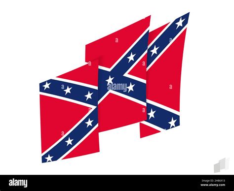 Confederate Flag In An Abstract Ripped Design Modern Design Of The