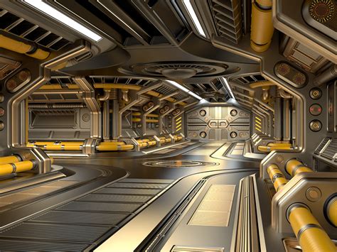 Artstation Sci Fi Modular Corridor 3d Model Game Assets