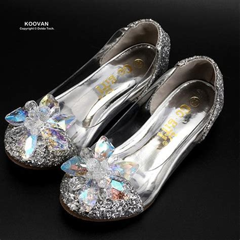 Koovan Kids Dance Shoes 2017 Childrens Shoes Cinderella Princess
