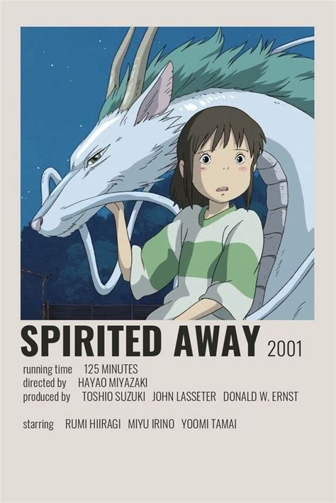 Spirited Away Poster By Cindy Anime Films Movie Posters Minimalist